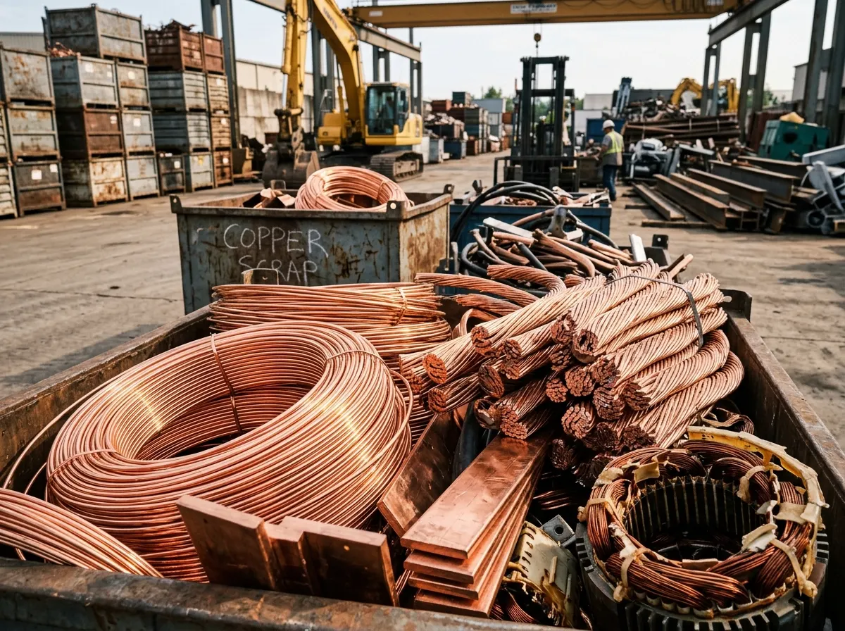 Copper coils and pipes lot